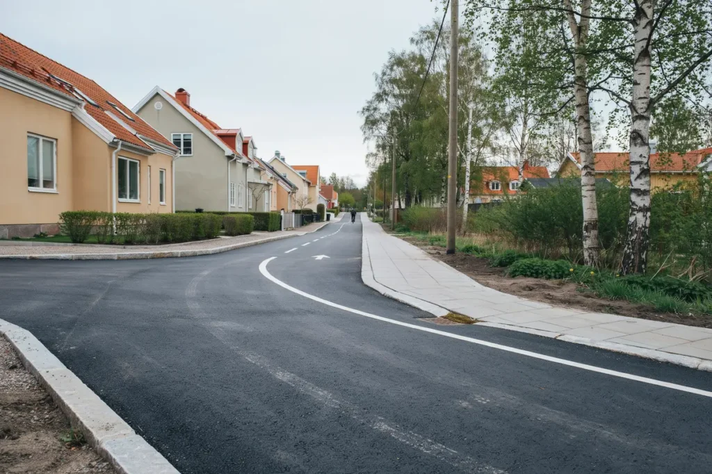 asfaltering av cykelbana och anslutande str k i sickla